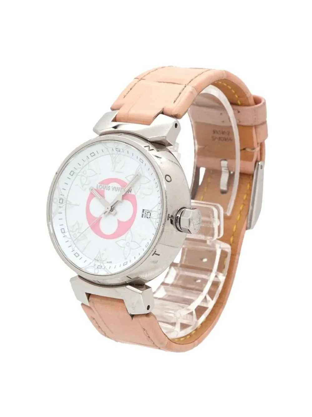 Louis Vuitton Tambour Watch White Quartz